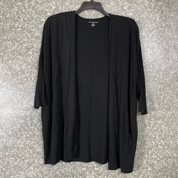 Lane Bryant Women's Plus Size Lightweight Black Cardigan - Size 14/16 - Long - Picture 1 of 5